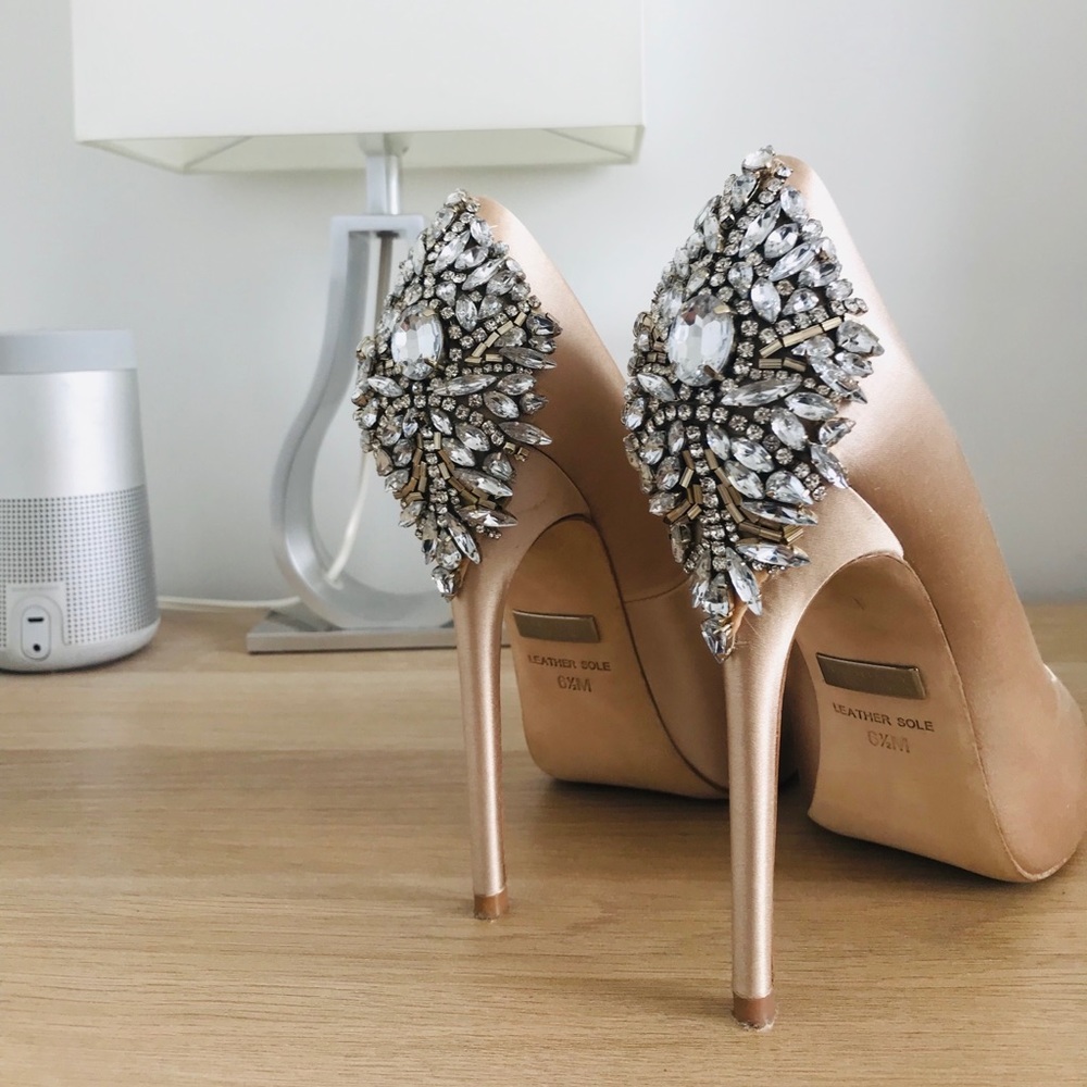 •|Pre-Loved| Badgley Mischka bridal shoes 6.5